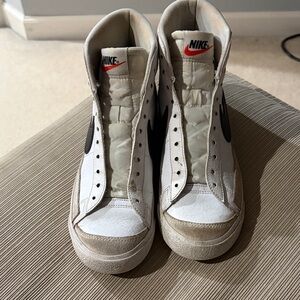 Nike High-Top Sneakers in White and Black Blazers